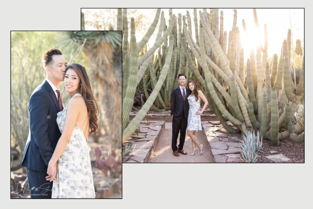 Desert Botanical Garden Engagement Photographers