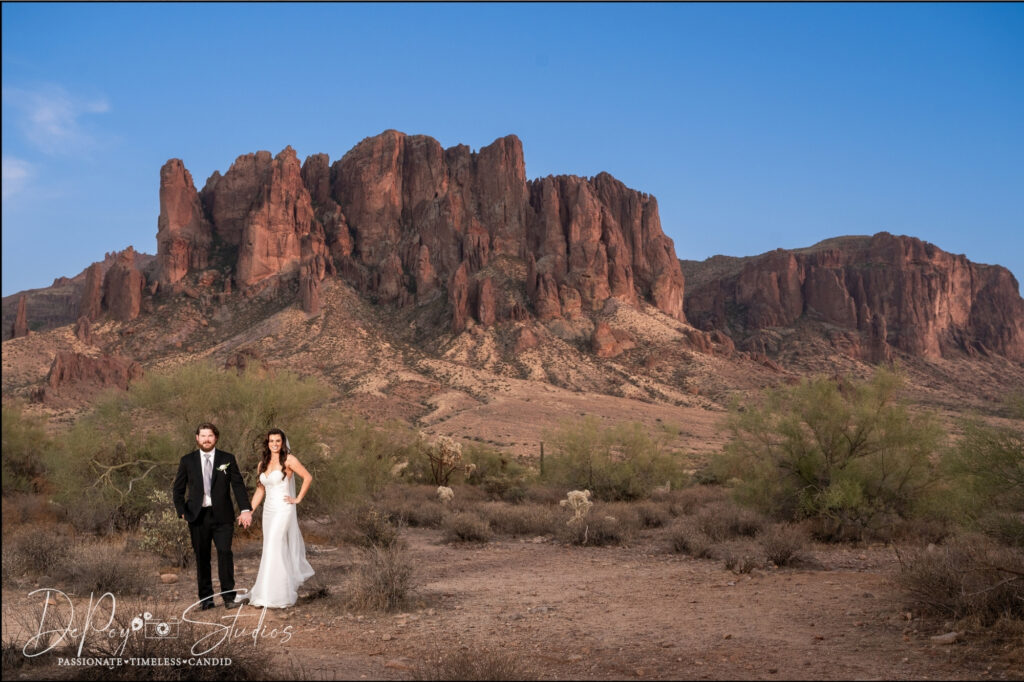 Arizona desert wedding venues, Wedding photographer, DePoy Studios.