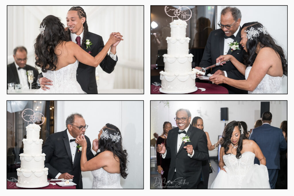 Cake Cutting Moment at SoHo63 wedding.