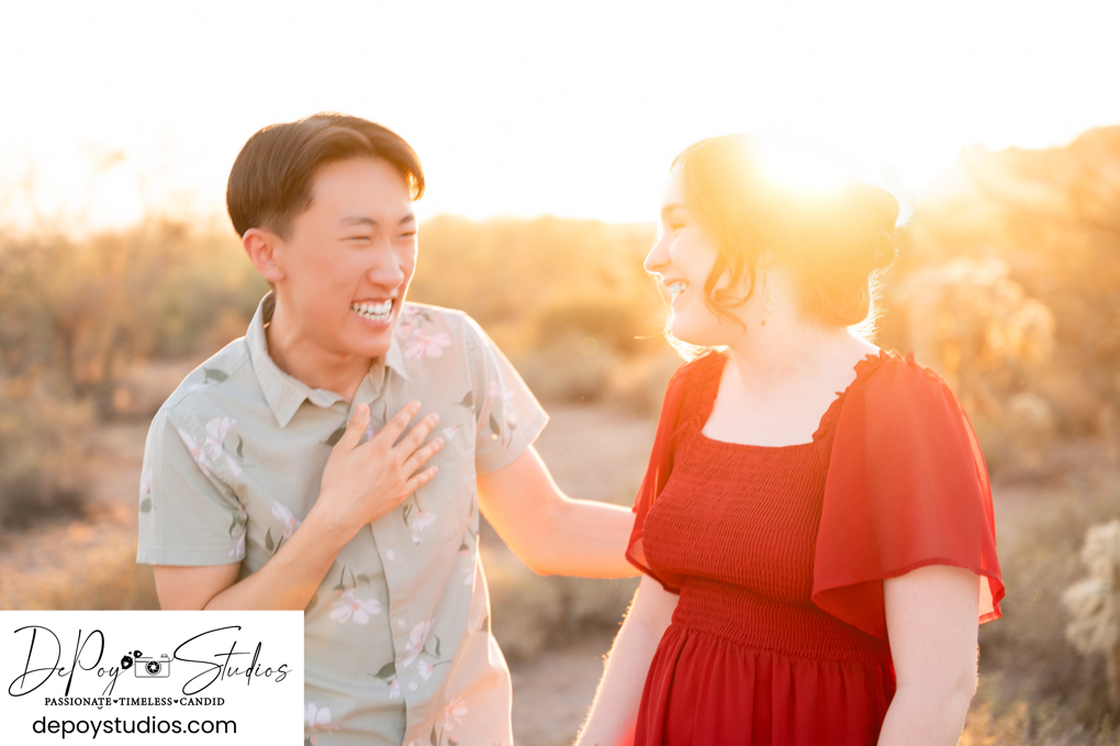 Arizona engagement photographer candid moments