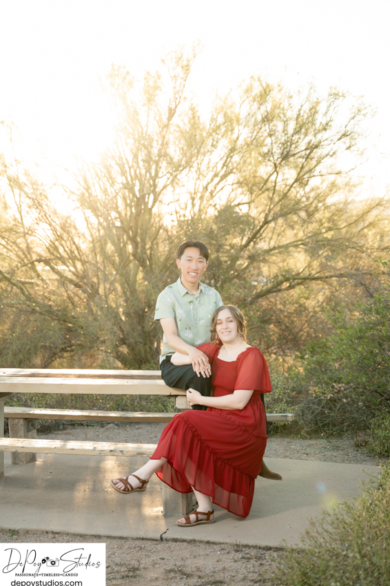 Superstition Mountains engagement session