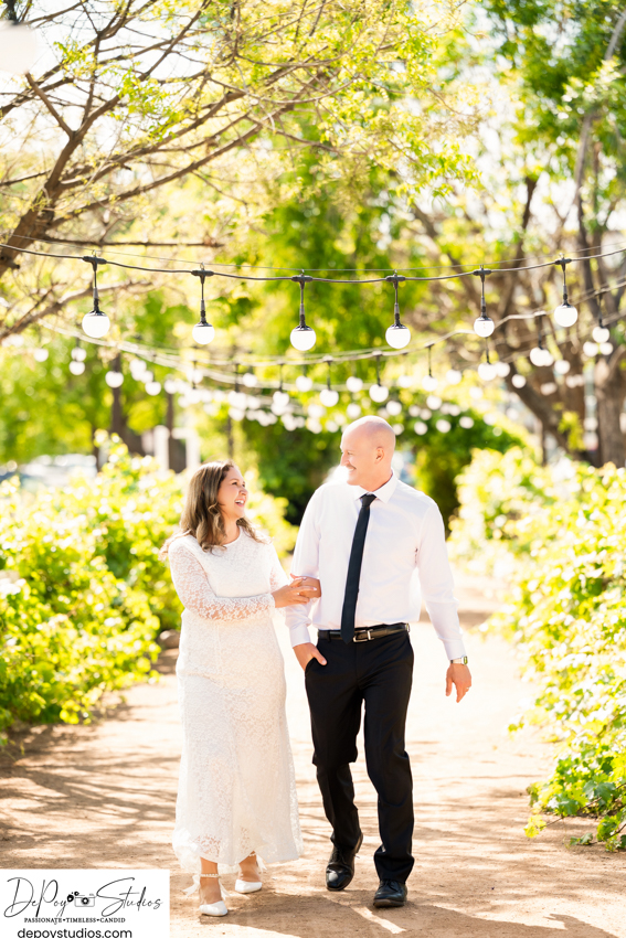 Arizona backyard wedding romantic candid photography