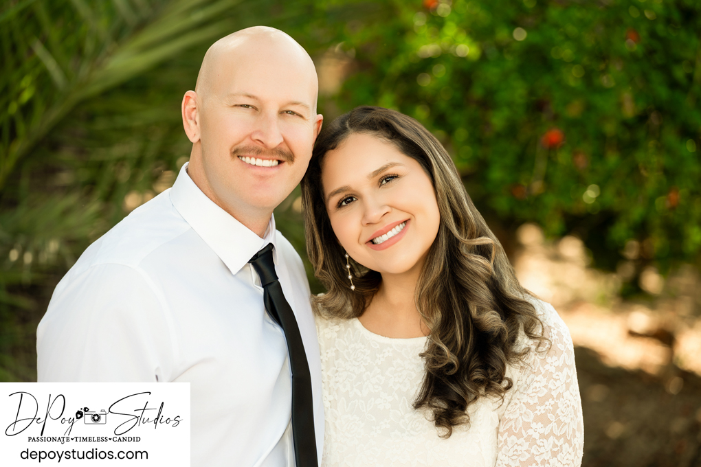 Gilbert backyard elopement soft morning light portraits
