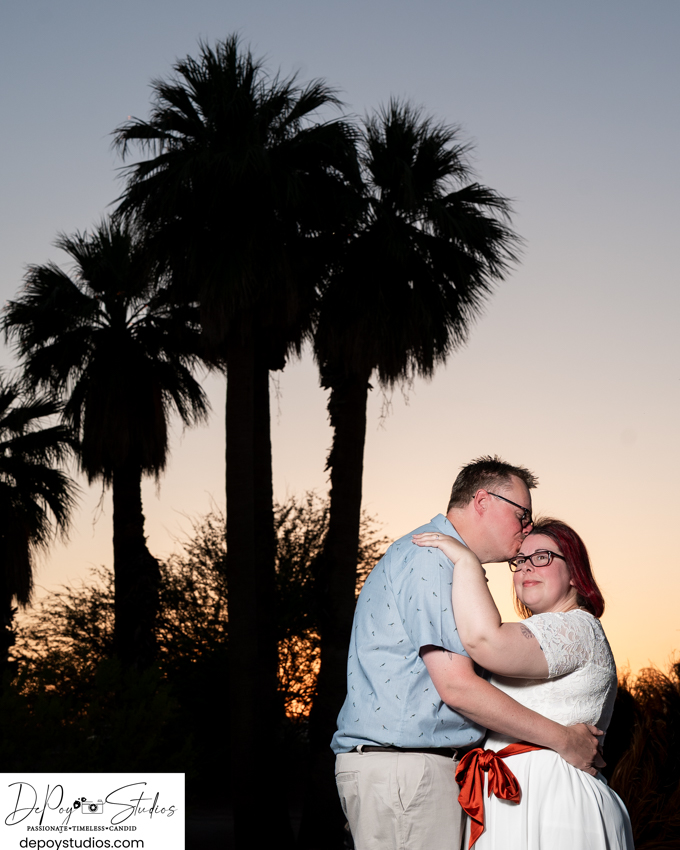 Arizona sunset elopement photos