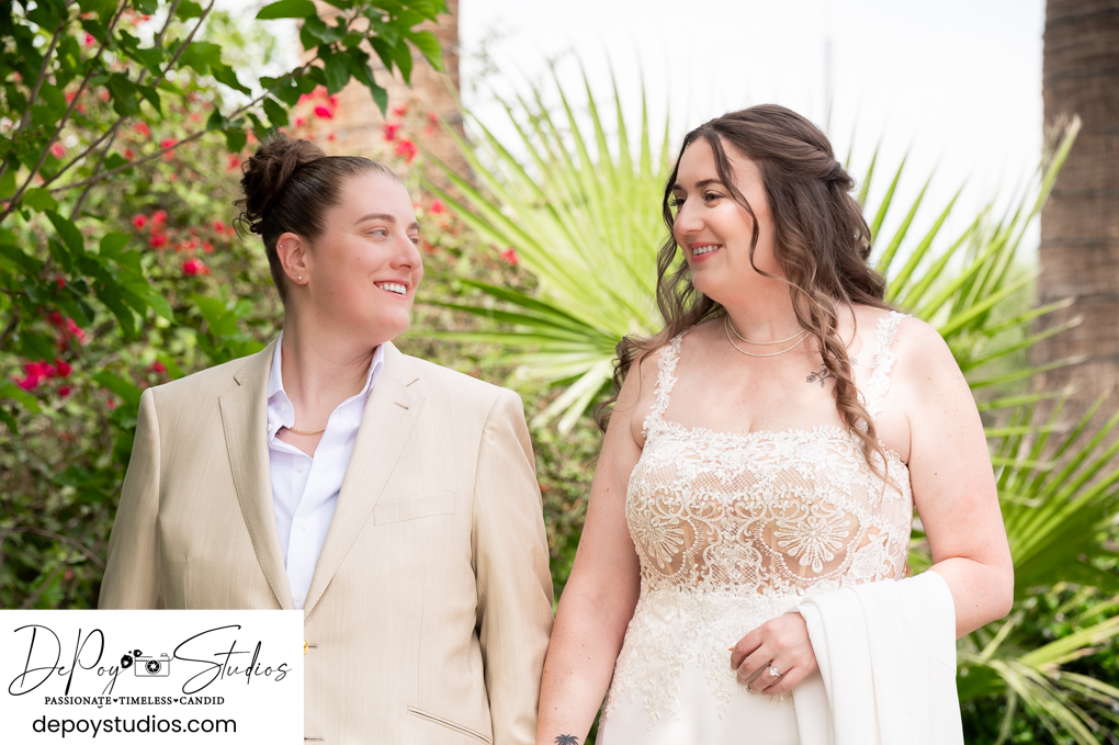Arizona same-sex wedding videographer at Secret Garden