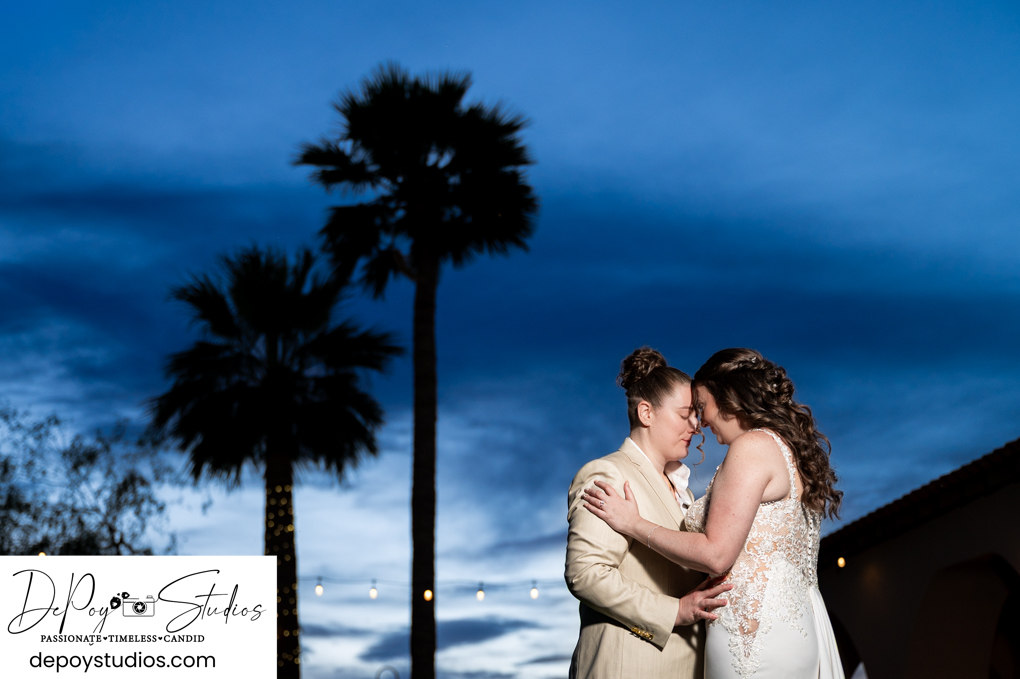 Secret Garden by Wedgewood Weddings sunset wedding photos by DePoy Studios